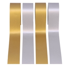 EduCraft Straight Paper Border Rolls - Metallic - 48mm x 50m - Pack of 4